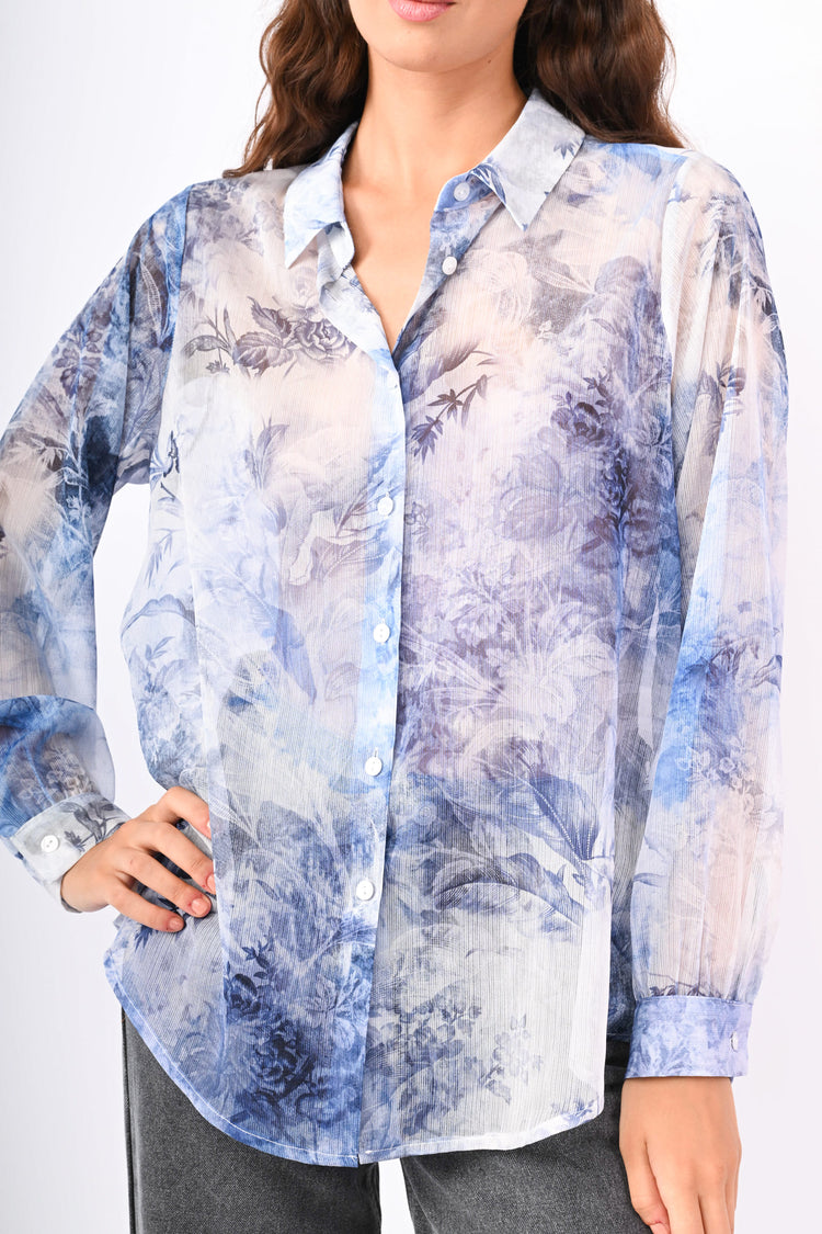 Camicia a stampa floreale
