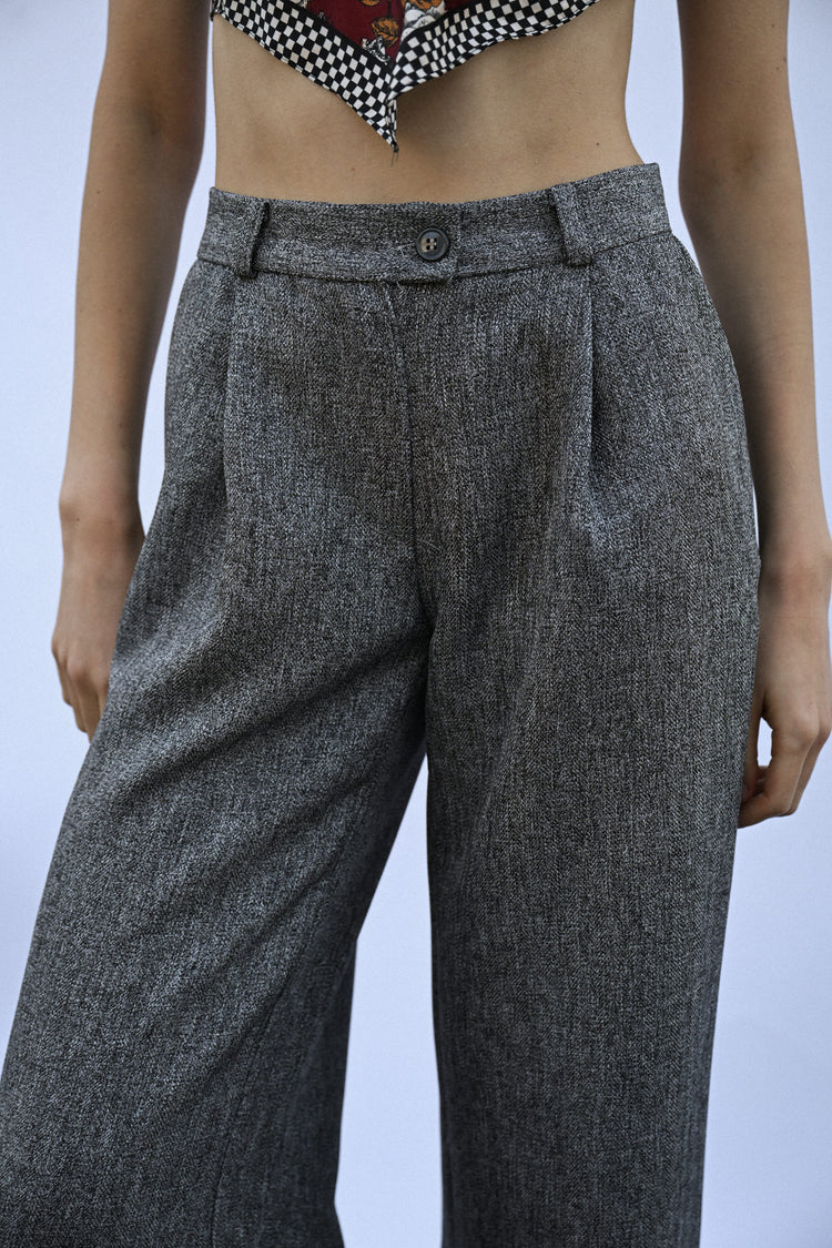 Pantaloni palazzo con pieghe