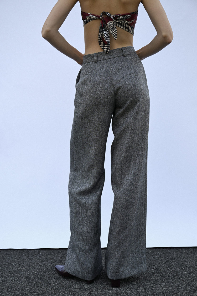 Pantaloni palazzo con pieghe