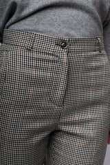 Pantaloni a motivo pied-de-poule