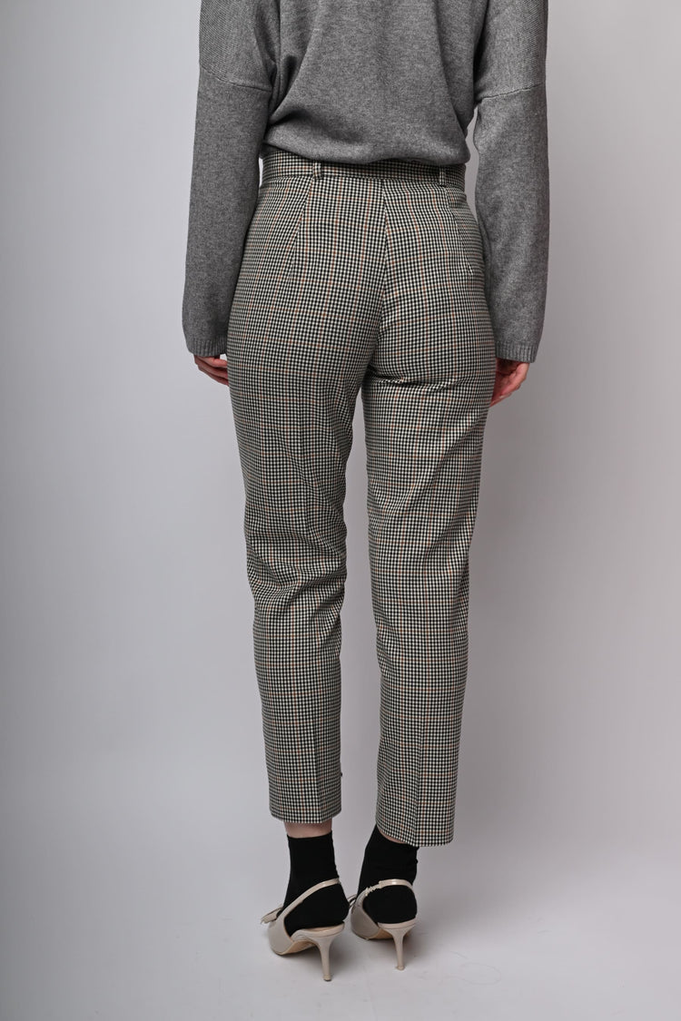 Pantaloni a motivo pied-de-poule
