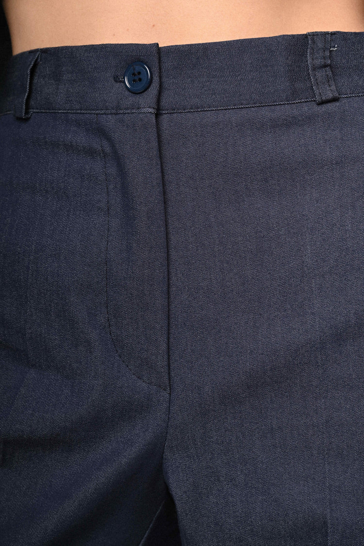 Pantaloni palazzo misto cotone