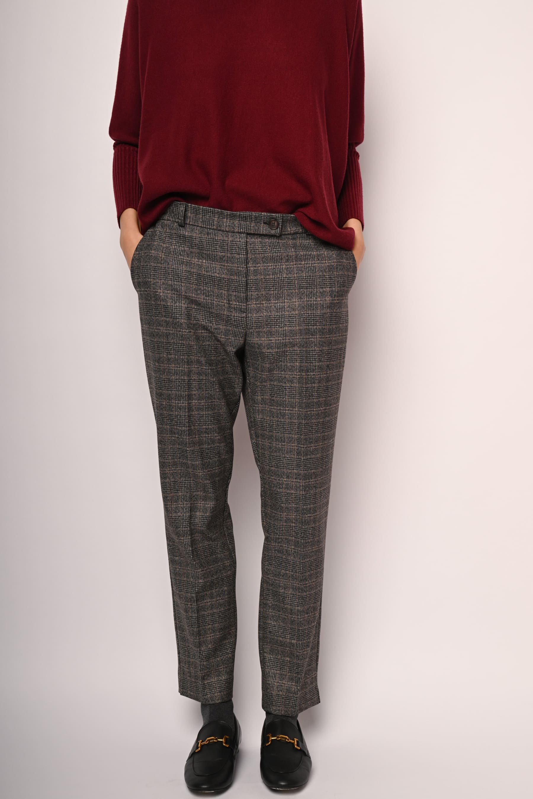 Pantaloni con motivo Principe di Galles
