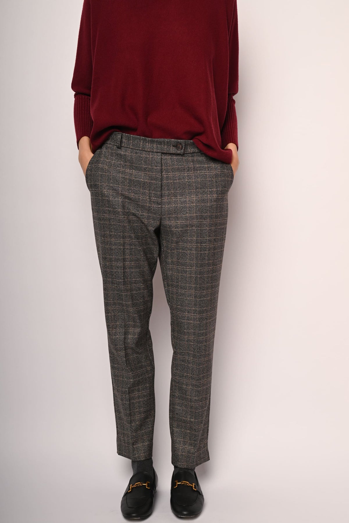 Pantaloni con motivo Principe di Galles