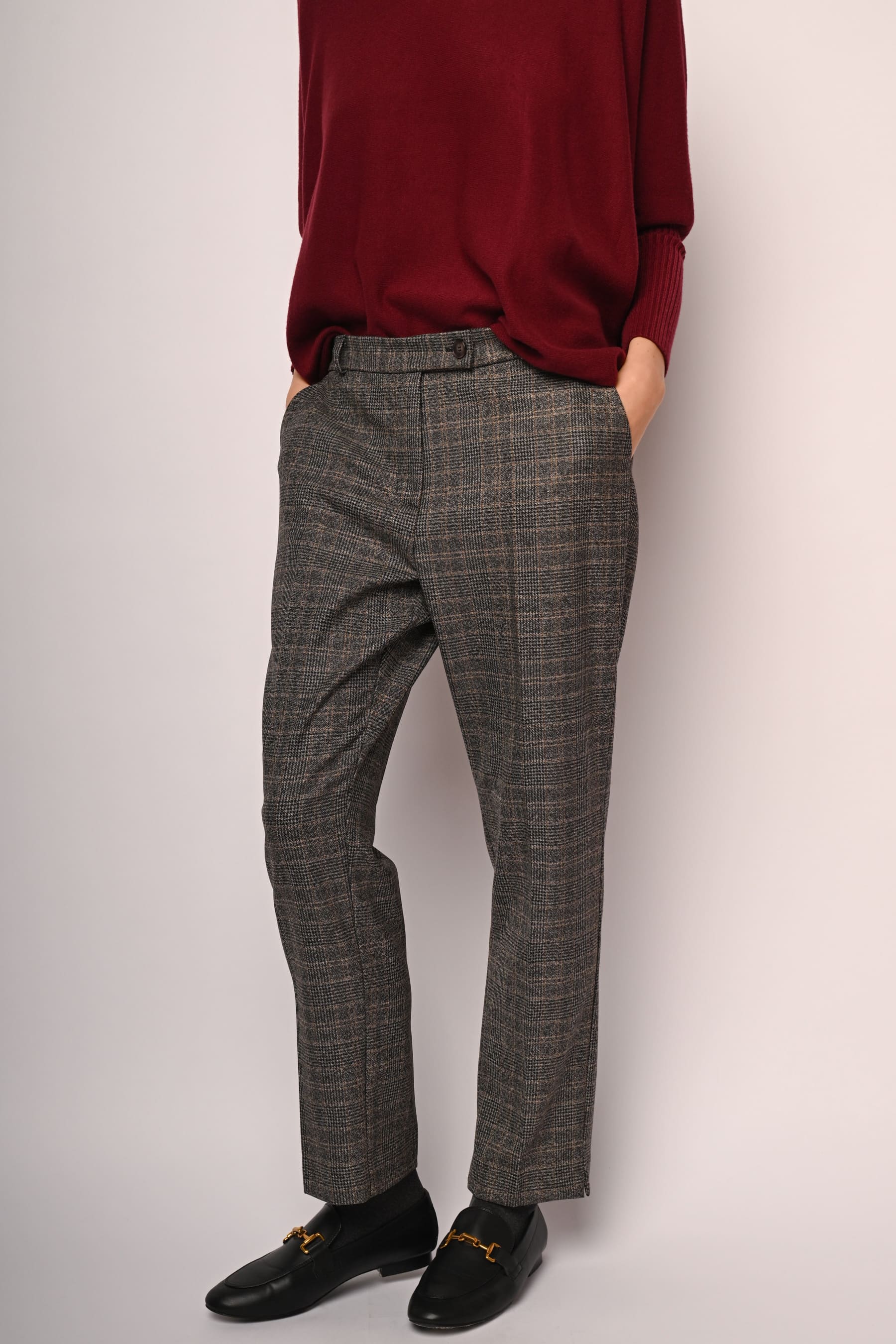 Pantaloni con motivo Principe di Galles