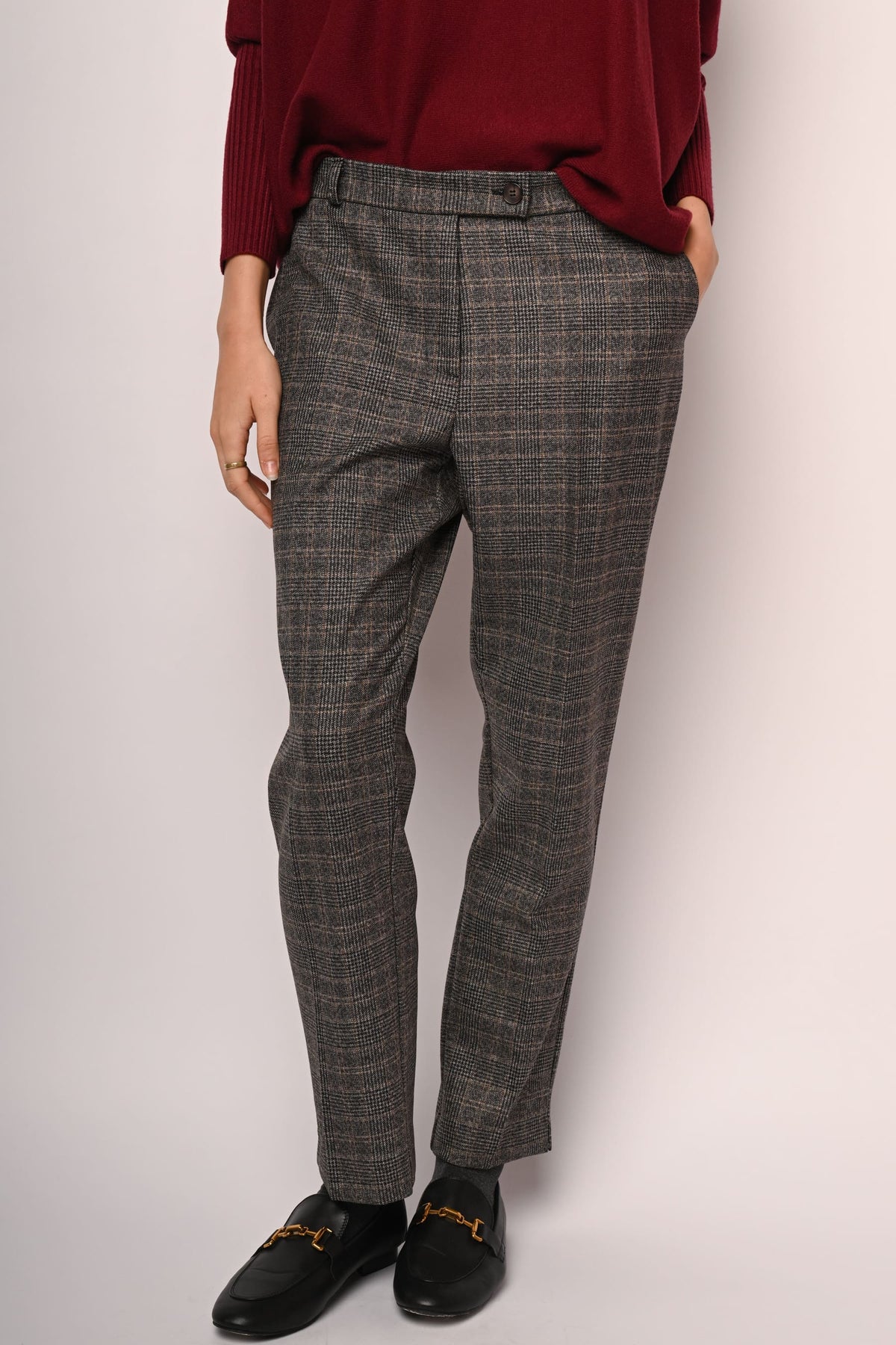 Pantaloni con motivo Principe di Galles