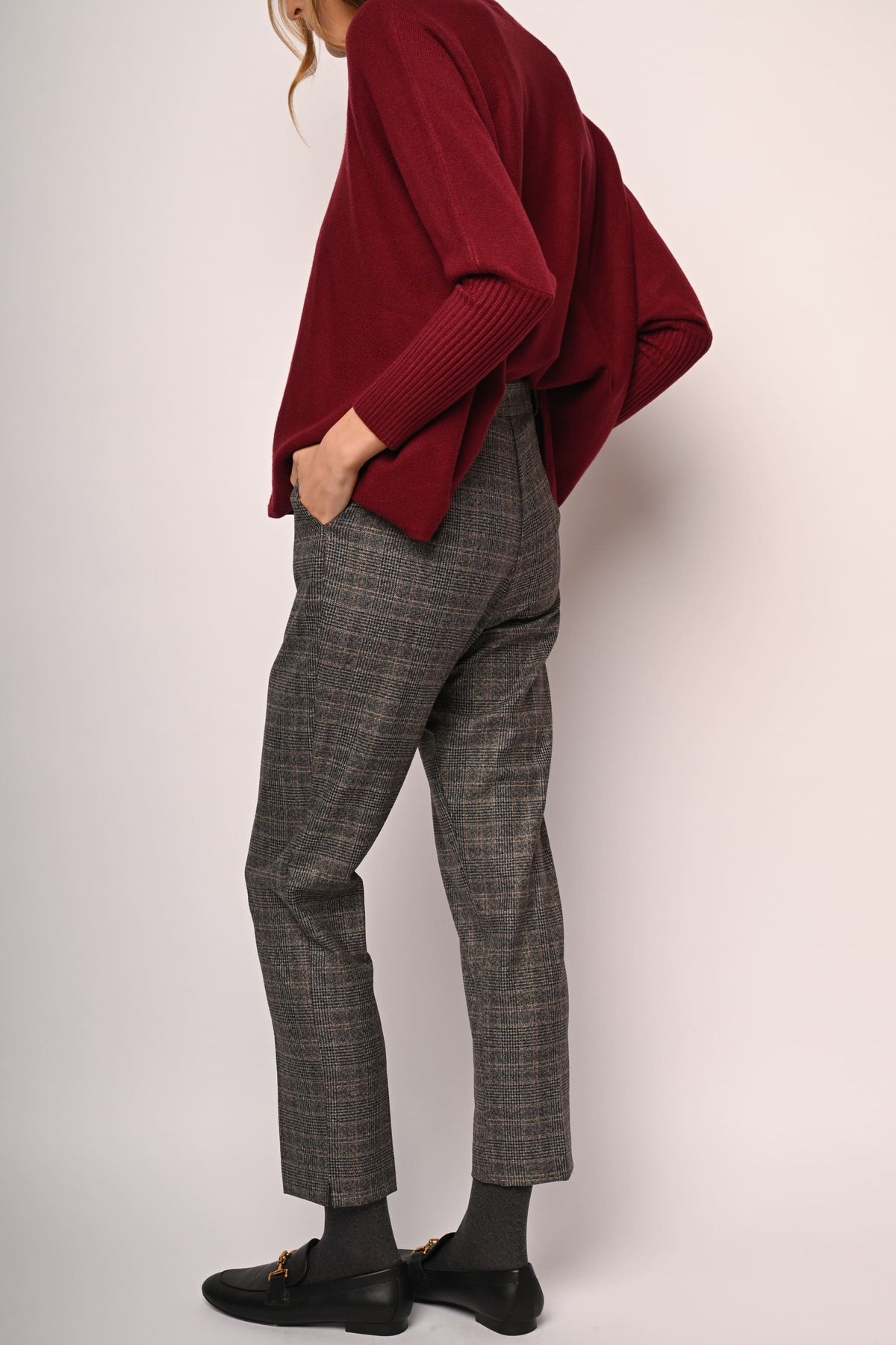 Pantaloni con motivo Principe di Galles