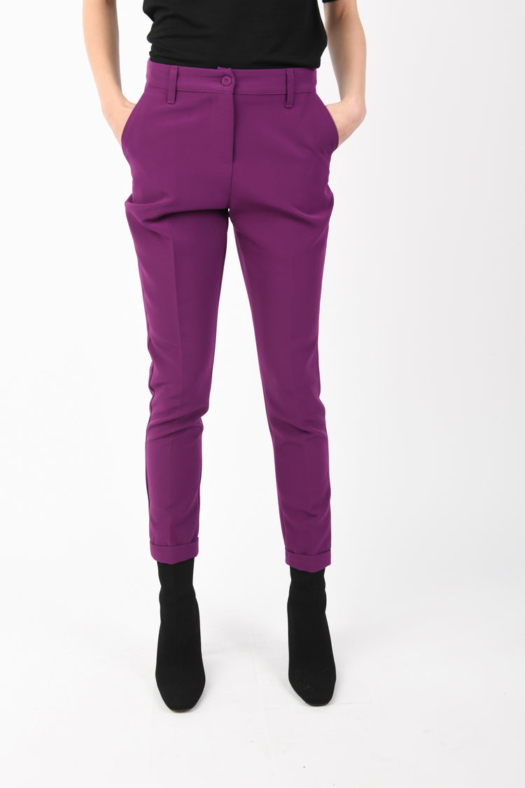 Pantaloni con risvolto