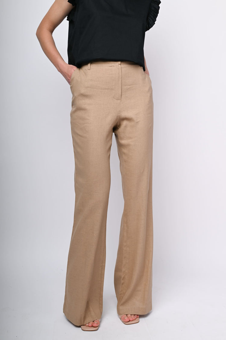 Pantaloni svasati misto lino