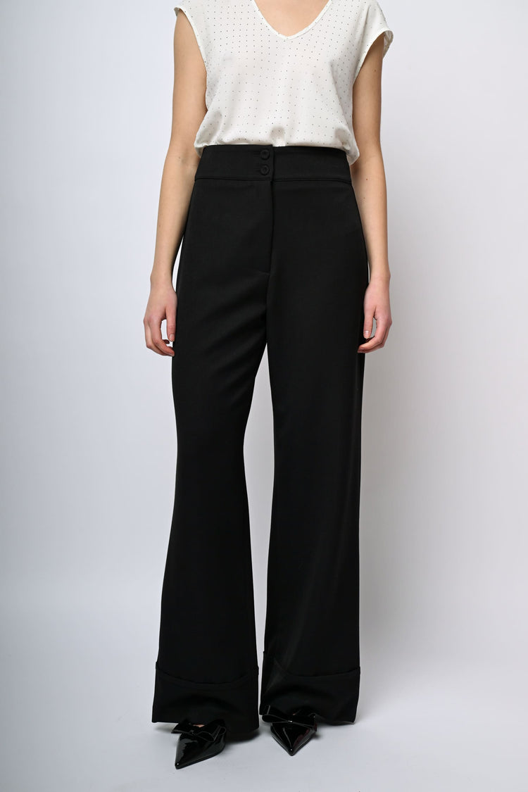 Pantaloni palazzo a vita alta
