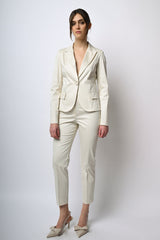 Pantaloni slim-fit in raso