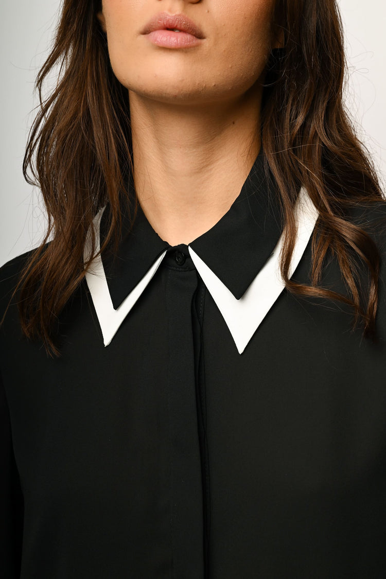 Camicia con doppio colletto