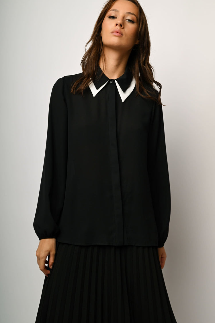 Camicia con doppio colletto