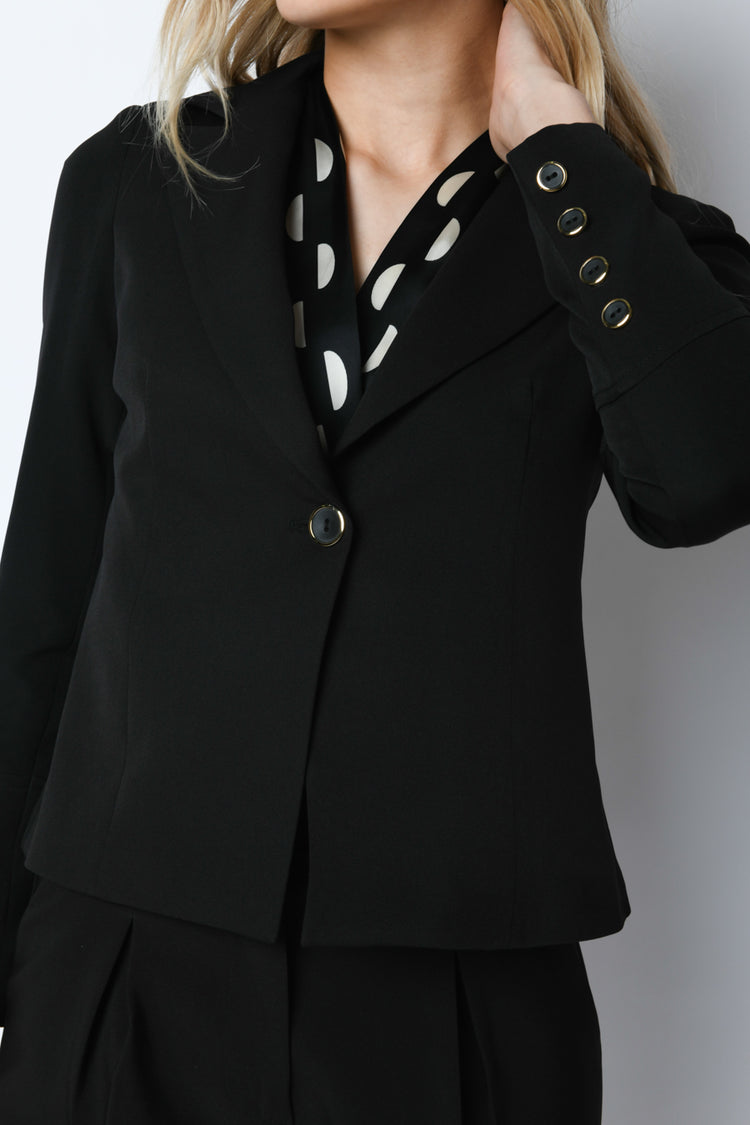 Blazer con bottoni dorati