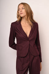 Blazer in gessato lurex