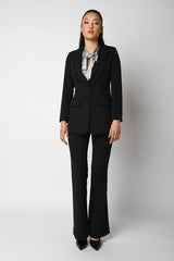 Blazer lungo monopetto