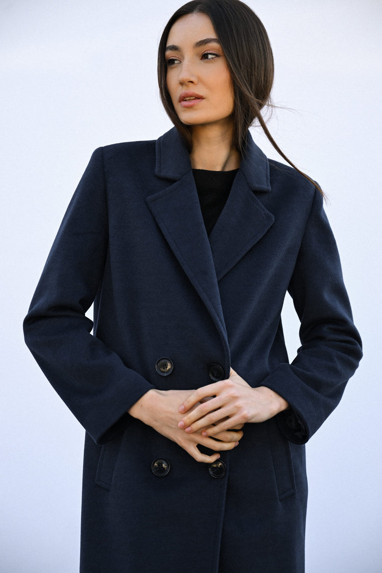 Cappotto lungo doppiopetto