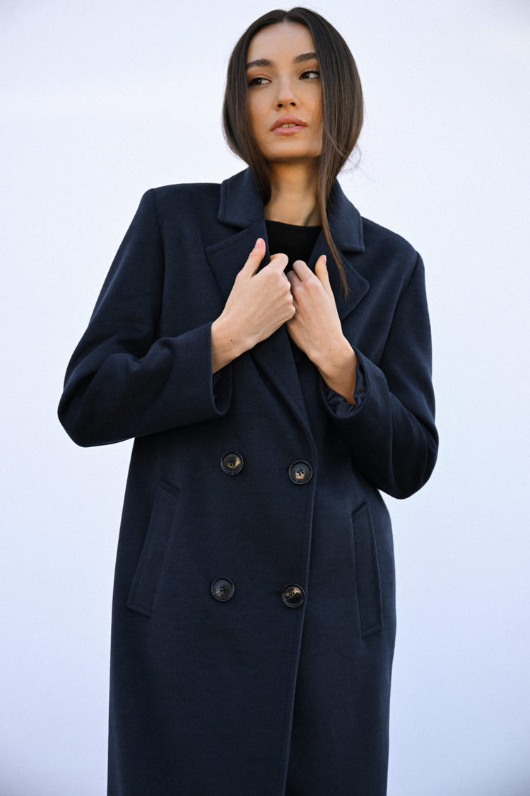 Cappotto lungo doppiopetto