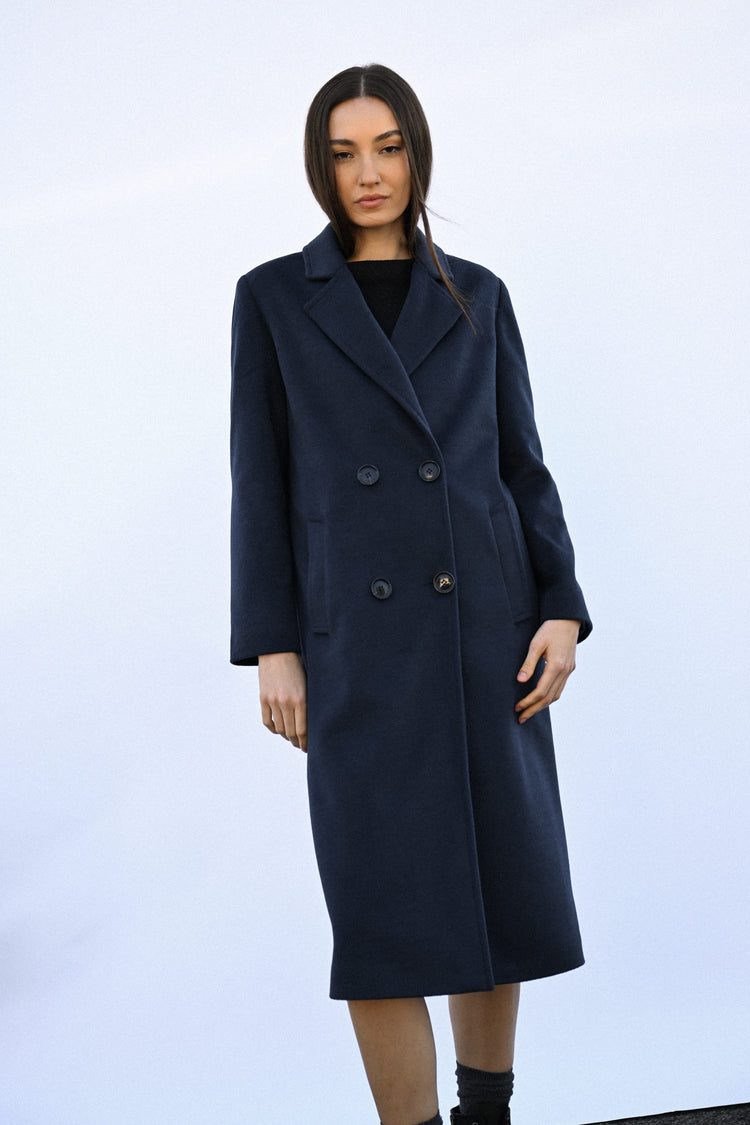 Cappotto lungo doppiopetto