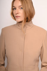 Cappotto con colletto alla coreana