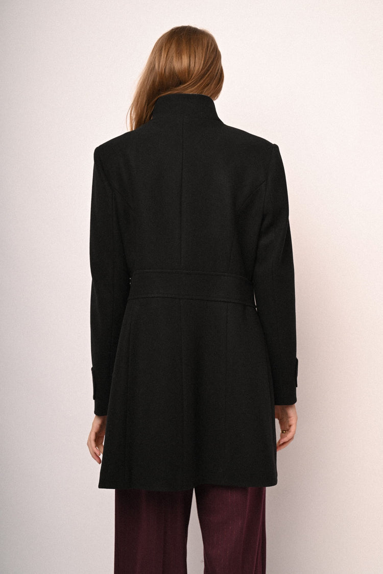 Cappotto con colletto alla coreana