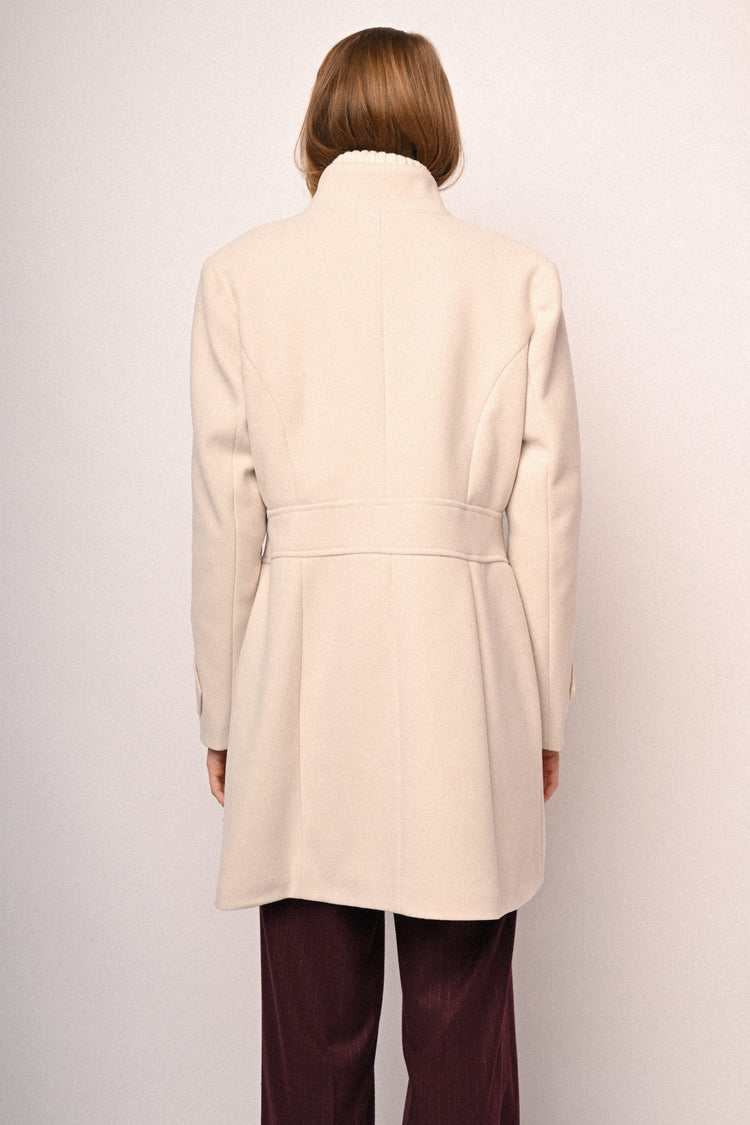 Cappotto con colletto alla coreana