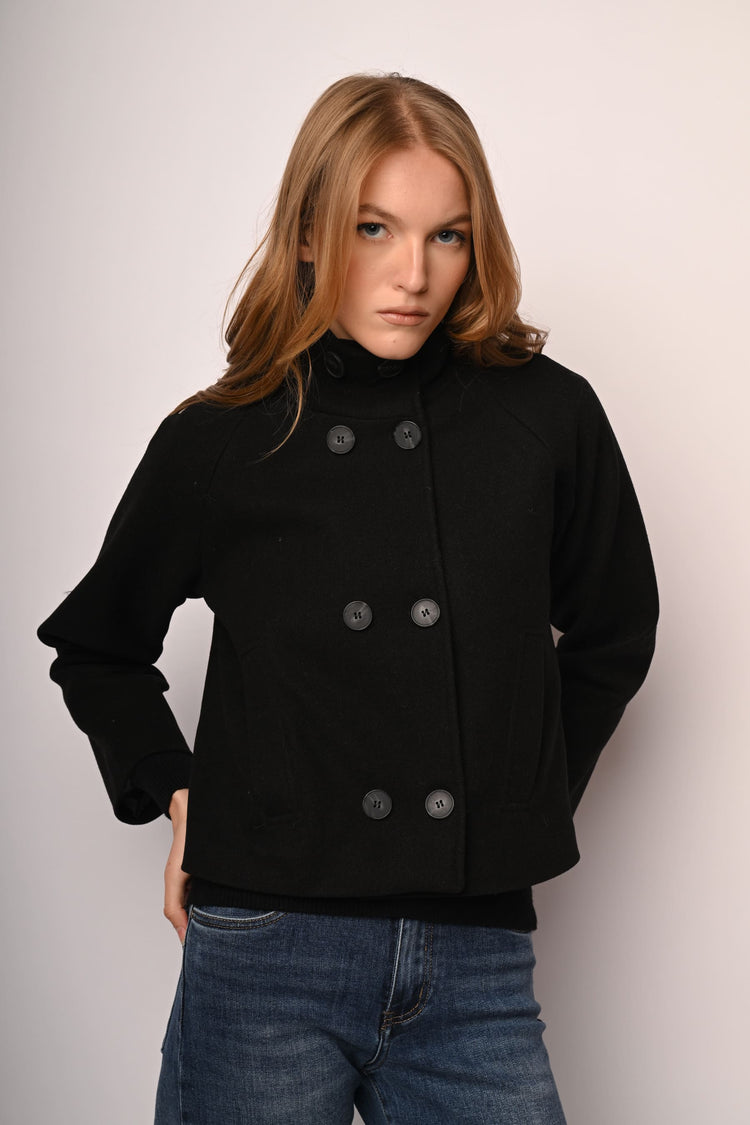 Cappotto corto doppiopetto