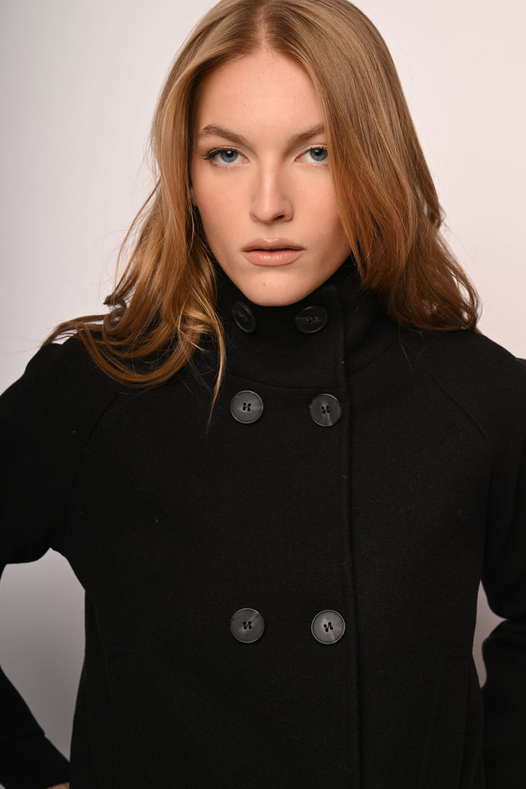 Cappotto corto doppiopetto