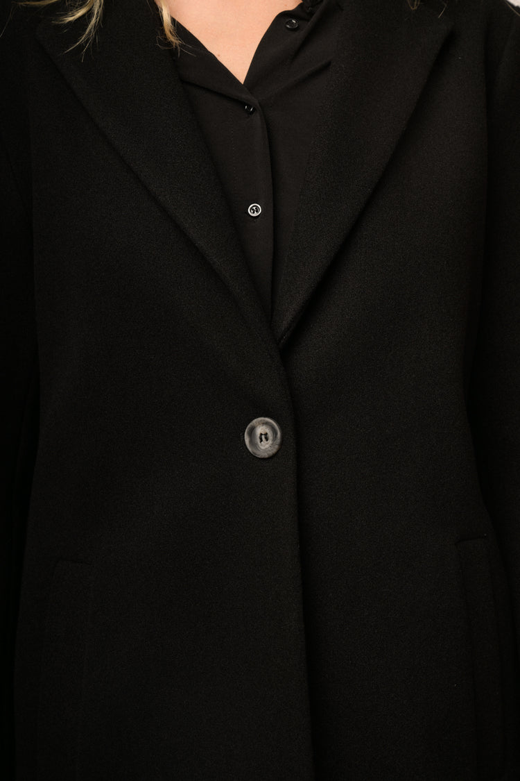 Cappotto basic un bottone