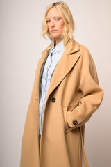 Cappotto lungo con cintura