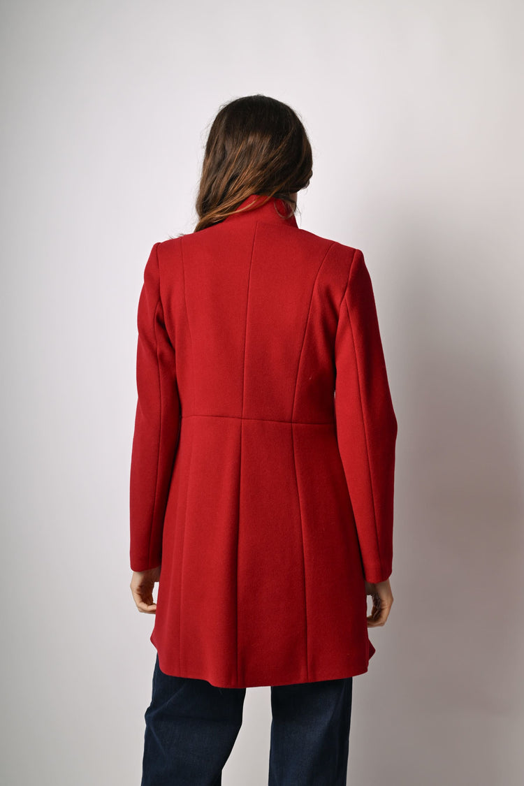 Cappotto con colletto alla coreana