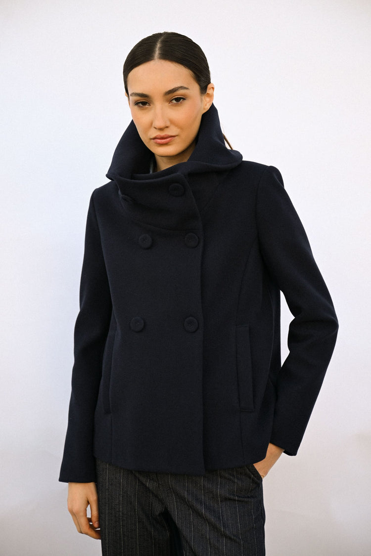 Cappotto doppiopetto corto