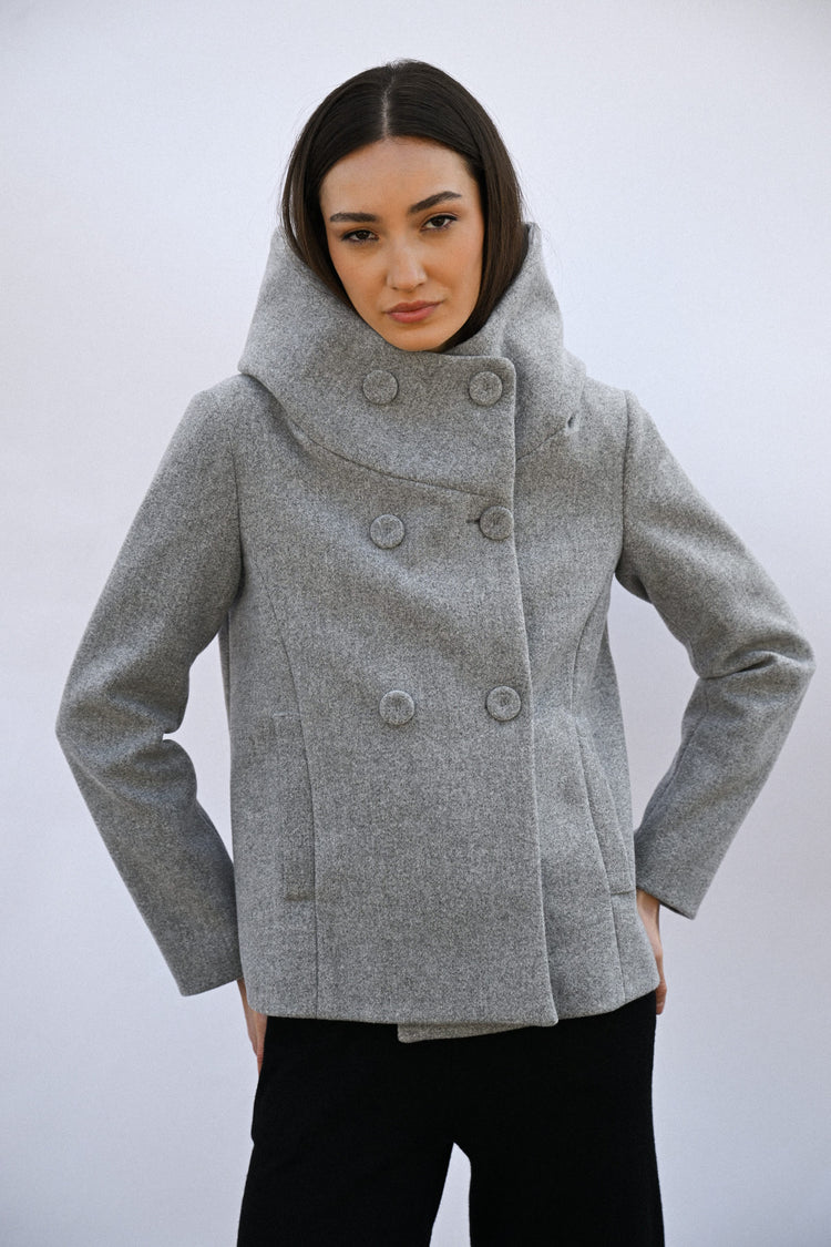 Cappotto doppiopetto corto