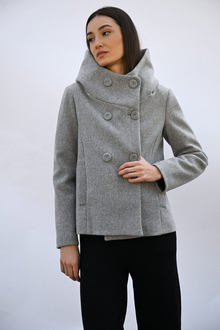 Cappotto doppiopetto corto