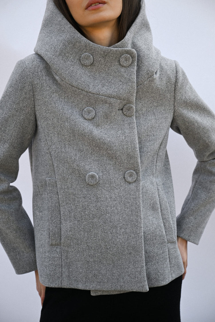 Cappotto doppiopetto corto