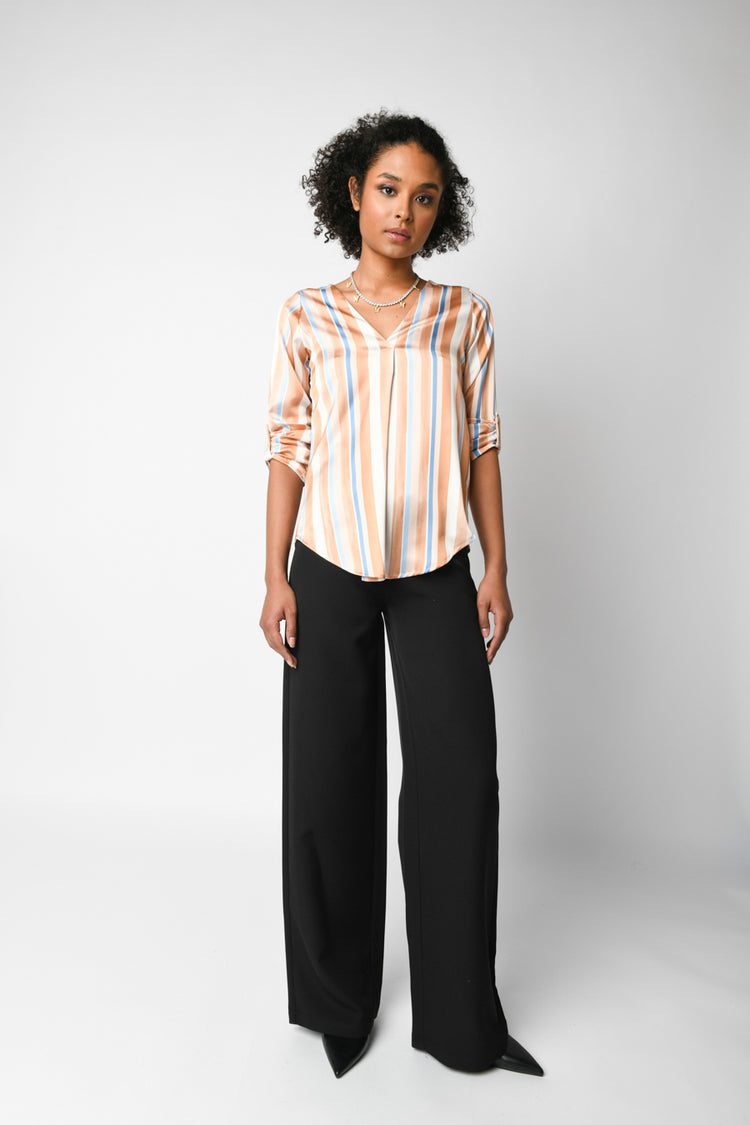 Pantaloni palazzo a vita alta