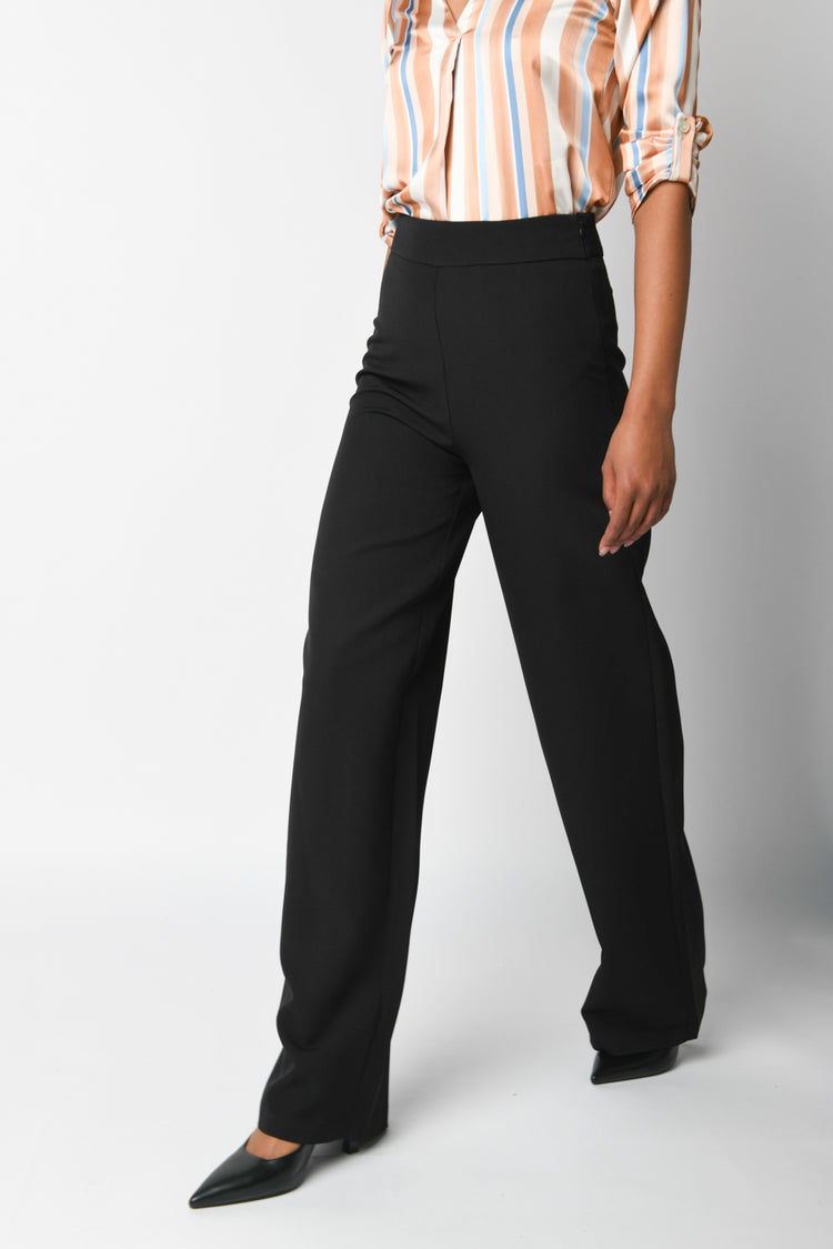 Pantaloni palazzo a vita alta