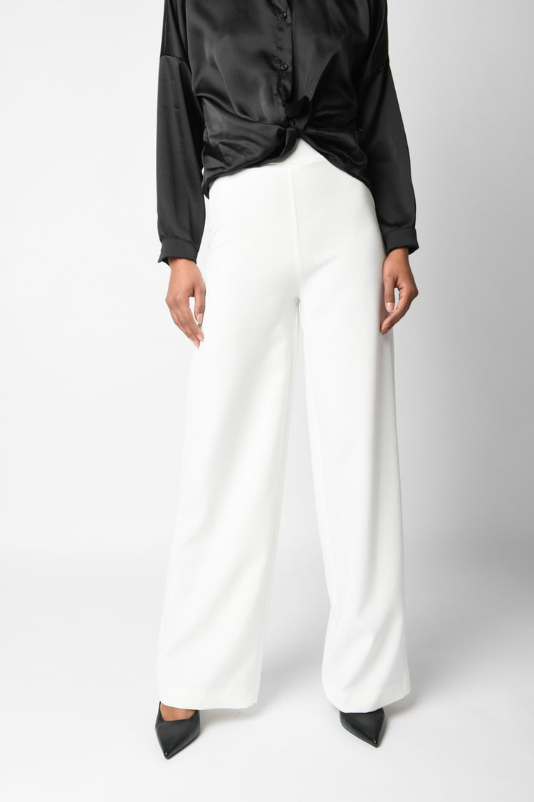 Pantaloni palazzo a vita alta