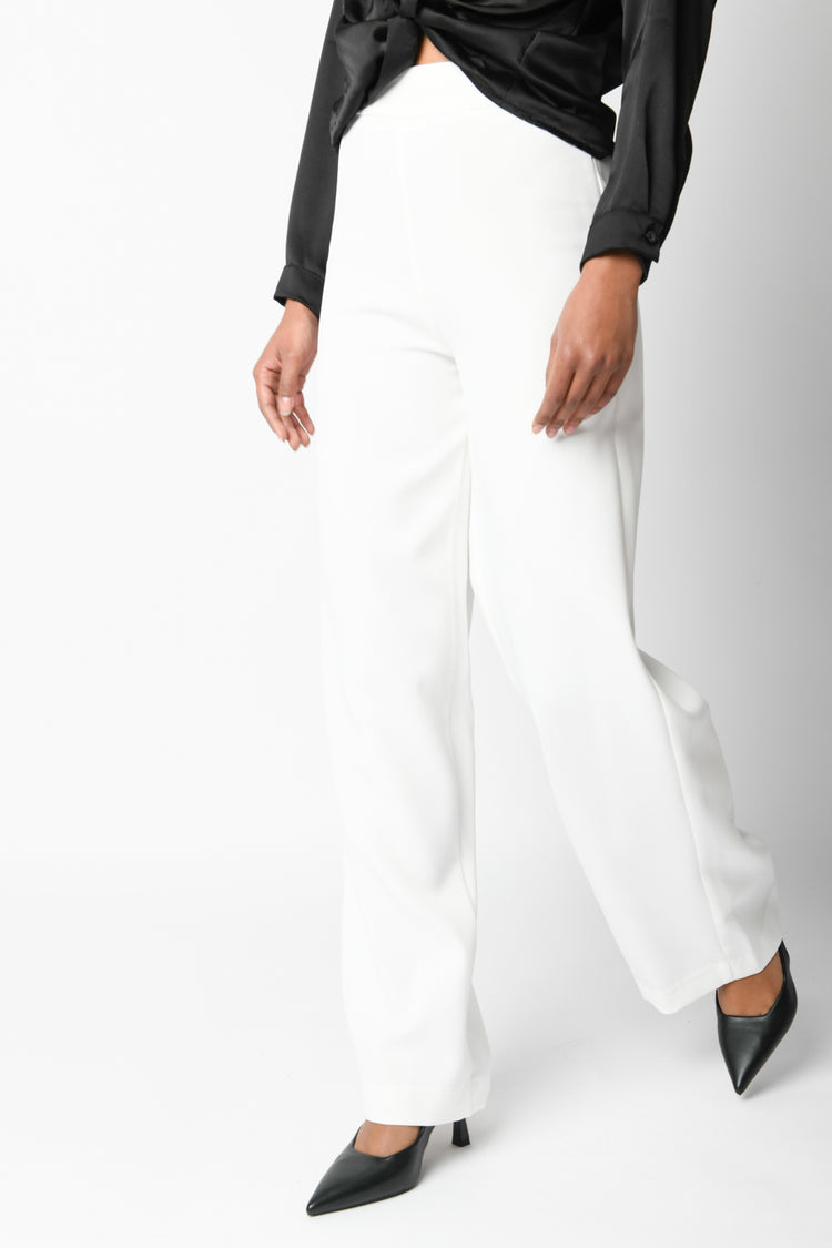 Pantaloni palazzo a vita alta