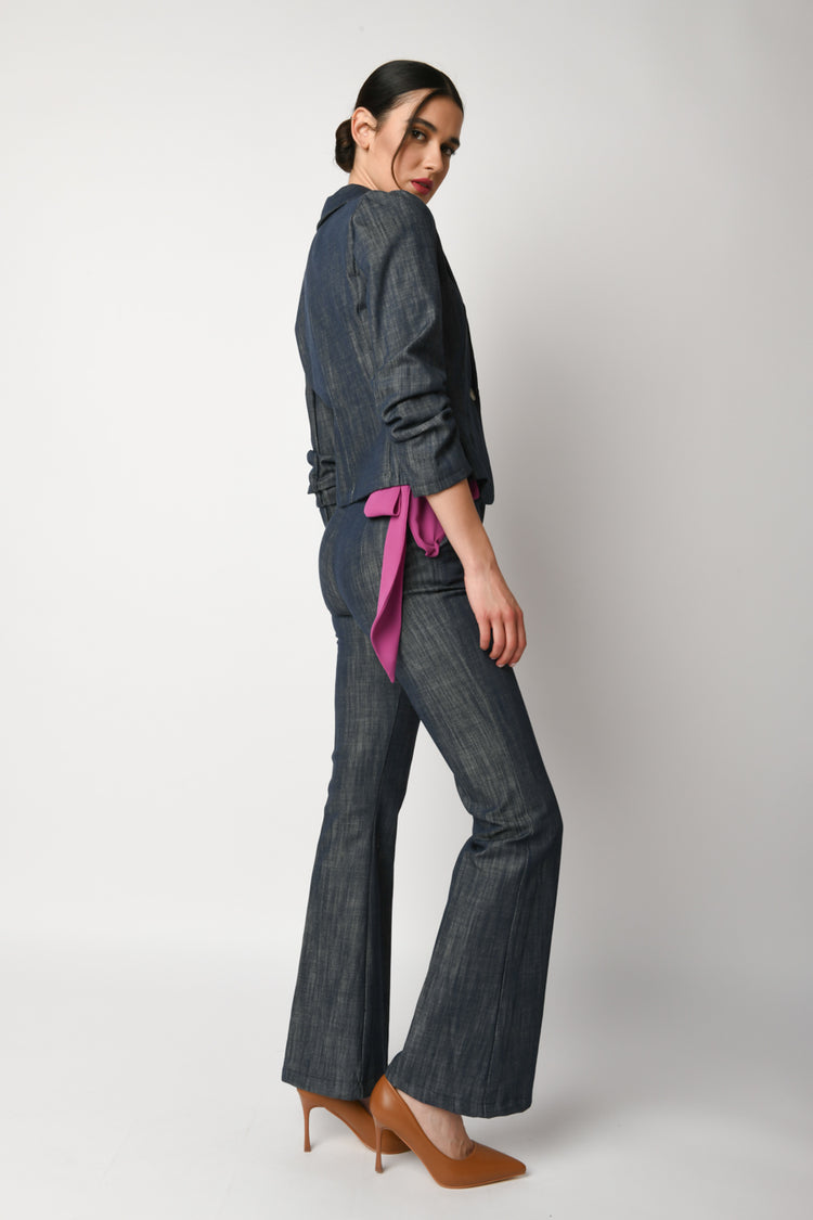 Blazer monopetto in cotone