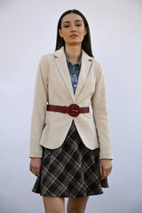 Blazer in velluto a coste