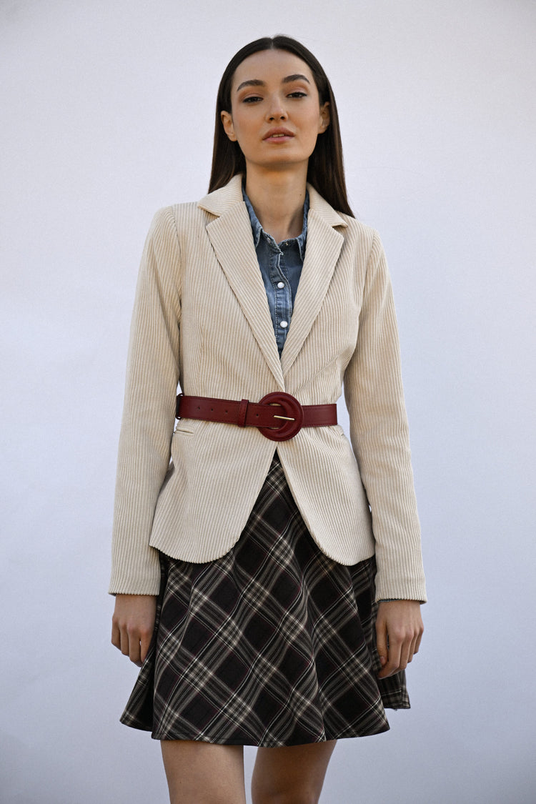 Blazer in velluto a coste