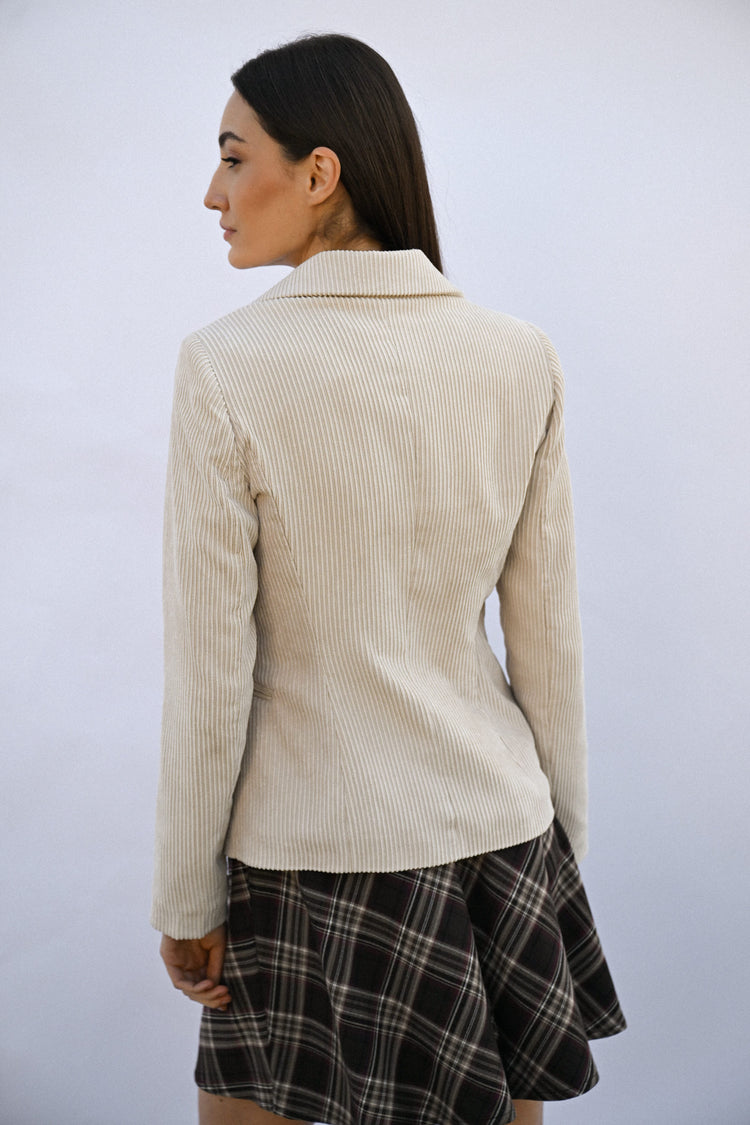 Blazer in velluto a coste