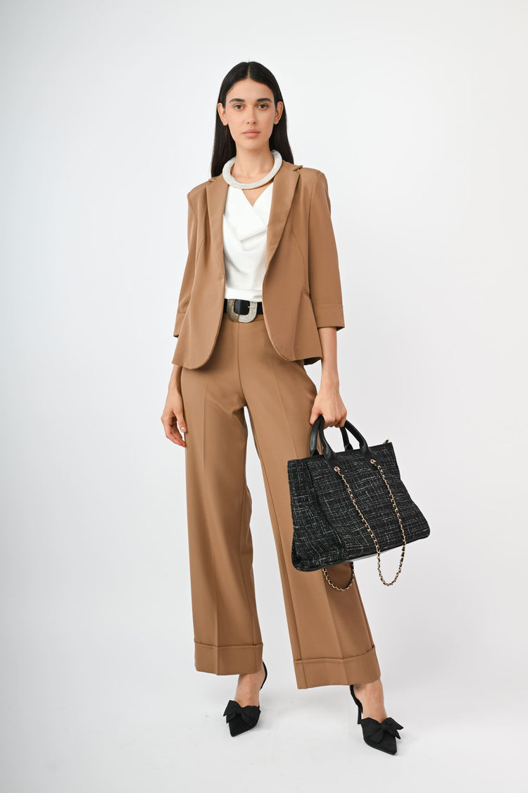 Pantaloni con risvolto