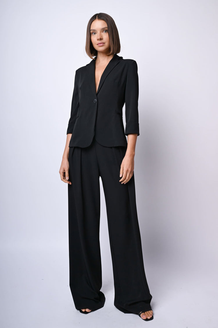 Blazer con maniche crop
