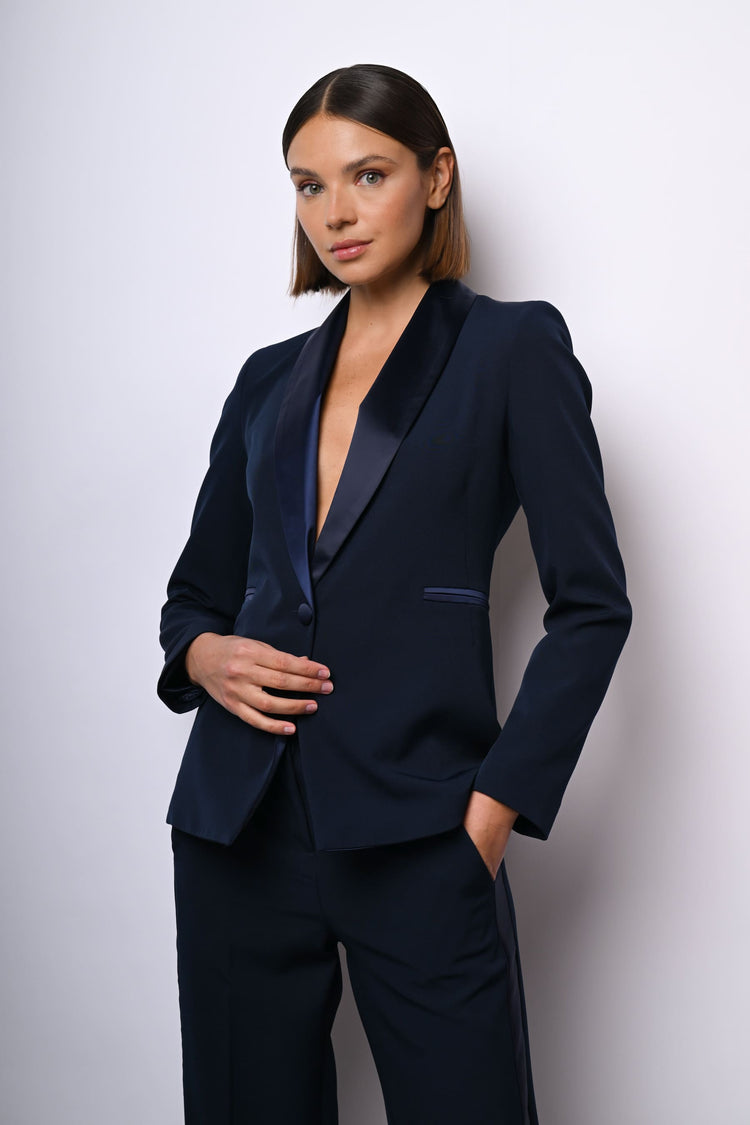 Blazer stile smoking