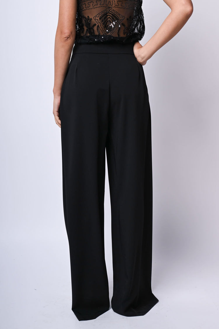 Pantaloni palazzo con pieghe