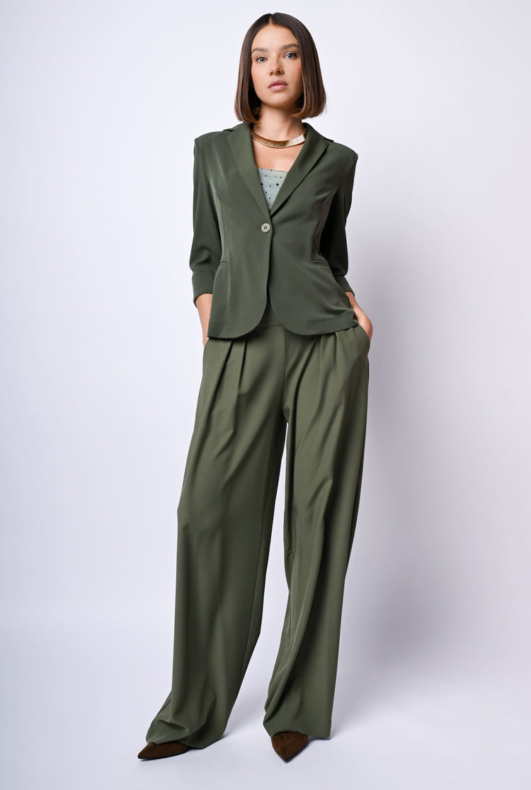 Pantaloni palazzo con pieghe