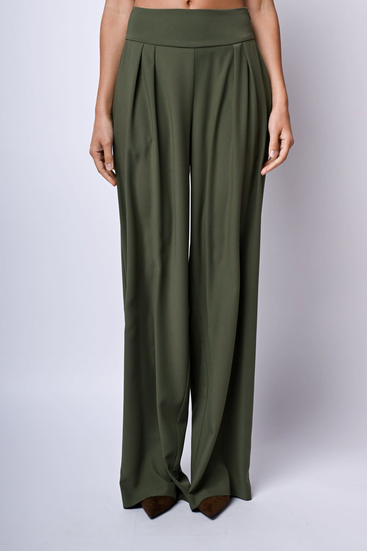 Pantaloni palazzo con pieghe