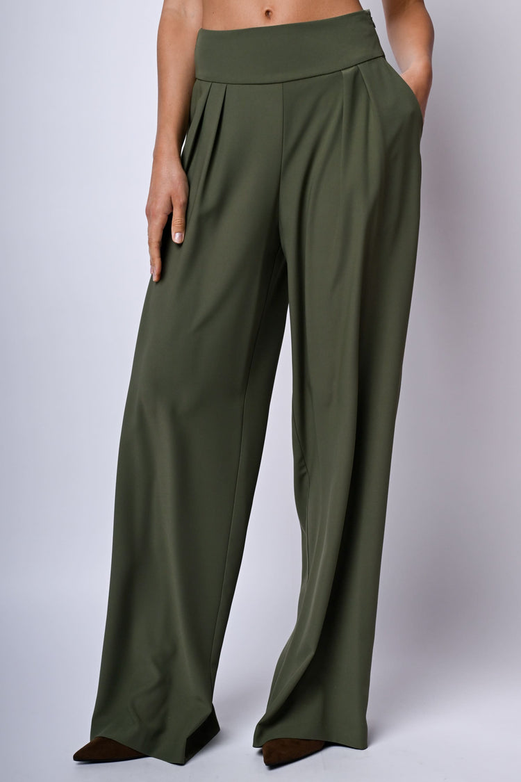 Pantaloni palazzo con pieghe